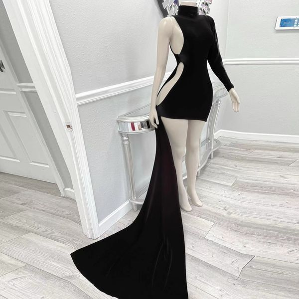 black cocktail dresses superior high neck fashionable dress vestidos mini skirt celebrity party velvet prom gowns cutom made
black cocktail dresses superior high neck fashionable dress vestidos mini skirt celebrity party velvet prom gowns cutom made
