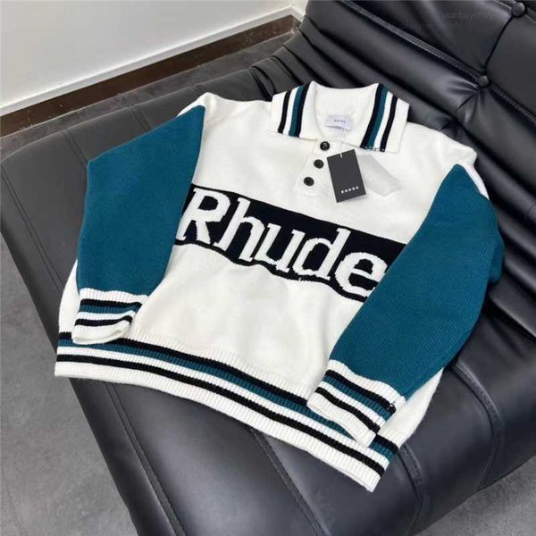 men women casual autumn winter button v-neck rhude knitted cardigan green colorblock rhude sweater jacquard sweatshirts er9q, White;black
men women casual autumn winter button v-neck rhude knitted cardigan green colorblock rhude sweater jacquard sweatshirts er9q, White;black