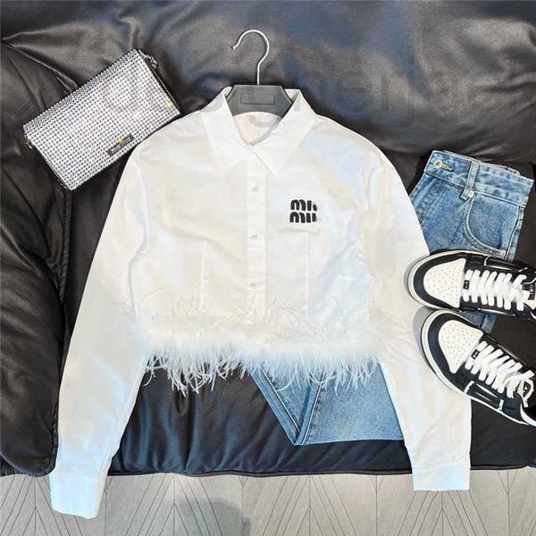women's blouses & shirts designer early spring new letter embroidery decorative polo collar long sleeve hem camel hair series spicy gir, White
women's blouses & shirts designer early spring new letter embroidery decorative polo collar long sleeve hem camel hair series spicy gir, White