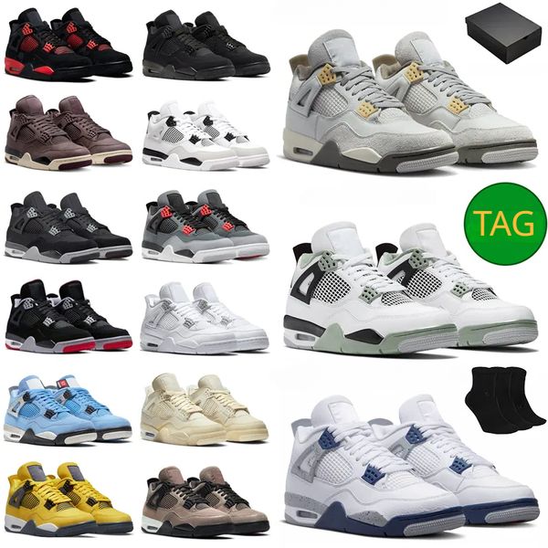 with box designer 2023 2023 with box 4 basketball shoes men women 4s military black cat midnight navy pn dust seafoam red thunder sail cool
with box designer 2023 2023 with box 4 basketball shoes men women 4s military black cat midnight navy pn dust seafoam red thunder sail cool