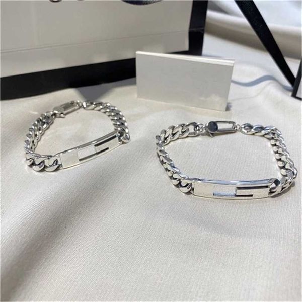 2023 designer new fashion jewelry gujia s925 sterling silver wide fashion simple couple bracelet for girlfriend, Black
2023 designer new fashion jewelry gujia s925 sterling silver wide fashion simple couple bracelet for girlfriend, Black