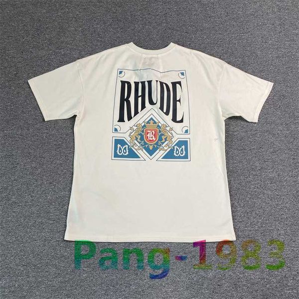 2023 spring summer rhude style poker printed short sleeve t-shirt men women streetwear tee, White;black
2023 spring summer rhude style poker printed short sleeve t-shirt men women streetwear tee, White;black