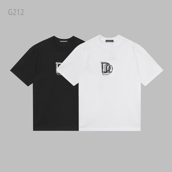 mens t-shirts men's black white round-neck t-shirt with brand logo embroidery 68610, White;black
mens t-shirts men's black white round-neck t-shirt with brand logo embroidery 68610, White;black