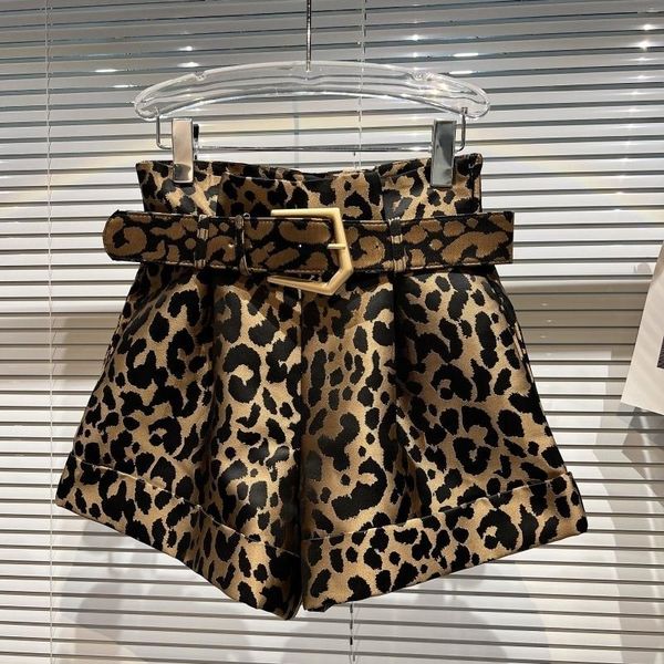 women s shorts prepomp winter arrival high waist metal belt leopard streetwear women fashion gd031 230317, White;black
women s shorts prepomp winter arrival high waist metal belt leopard streetwear women fashion gd031 230317, White;black