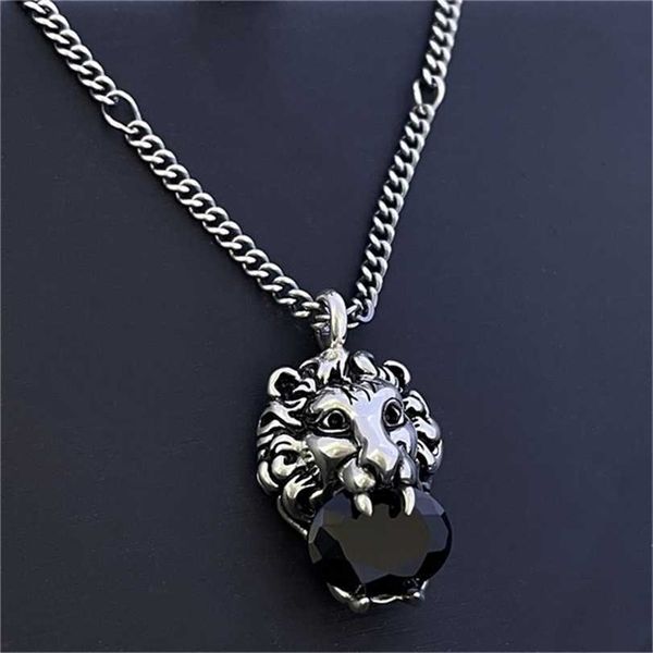 2023 designer new fashion jewelry s925 silver gujia black crystal used three-dimensional lion head necklace for men and women
2023 designer new fashion jewelry s925 silver gujia black crystal used three-dimensional lion head necklace for men and women