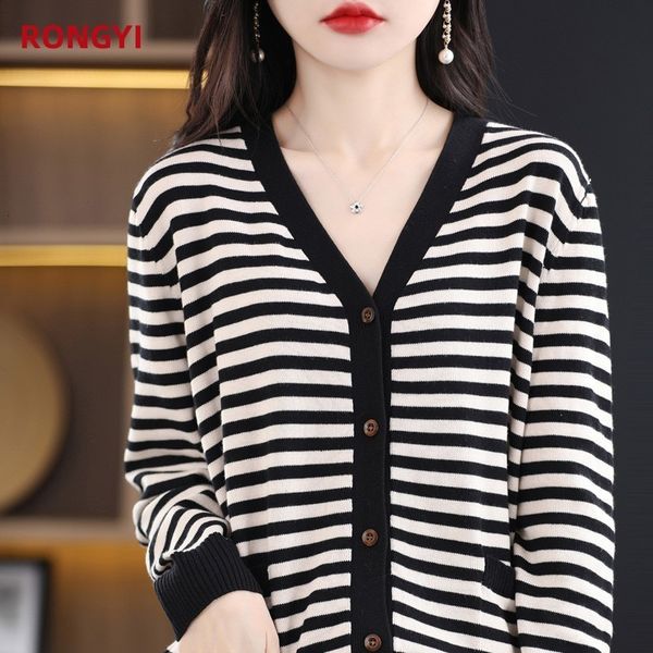 women's knits tees rongyi 100 cotton woman spring and autumn vneck cardigan sweater coat striped knit fashion bottoming shirt style 230, White
women's knits tees rongyi 100 cotton woman spring and autumn vneck cardigan sweater coat striped knit fashion bottoming shirt style 230, White