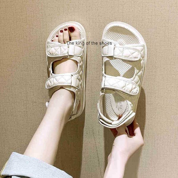 women sandals 2020 summer new leather thick-soled casual designer shoes flats sandalias mujer female de verano platform x0523, Black
women sandals 2020 summer new leather thick-soled casual designer shoes flats sandalias mujer female de verano platform x0523, Black