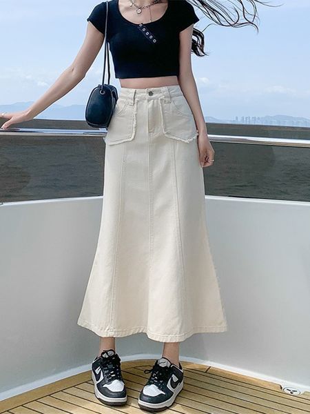 skirts guuzyuviz denim summer casual high waisted pocket midi ladies korean fashion mermaid female 230317, Black
skirts guuzyuviz denim summer casual high waisted pocket midi ladies korean fashion mermaid female 230317, Black