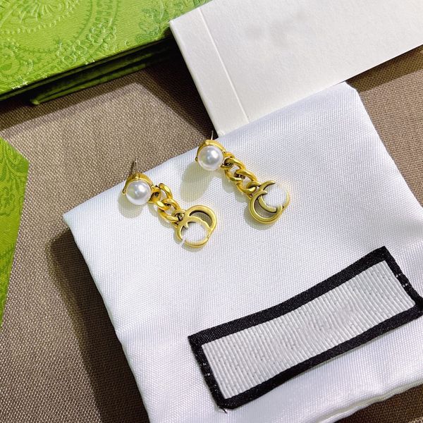 18k gold plated 925 silvrer luxury brand designers pearl g letters stud clip eardrop round geometric famous women metal earring wedding part, Golden;silver
18k gold plated 925 silvrer luxury brand designers pearl g letters stud clip eardrop round geometric famous women metal earring wedding part, Golden;silver