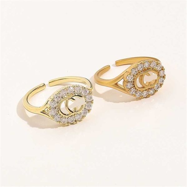 2023 designer new fashion jewelry genuine plated opening double inlaid temperament simple version ring female, Silver
2023 designer new fashion jewelry genuine plated opening double inlaid temperament simple version ring female, Silver