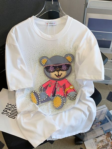 womens tshirt shortsleeved tshirt womens cotton drill nail beads harajuku shirt streetwear women fashion kawaii cartoon tees 230317, White
womens tshirt shortsleeved tshirt womens cotton drill nail beads harajuku shirt streetwear women fashion kawaii cartoon tees 230317, White