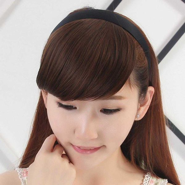 korean hair hoop side bangs set face trimming female left and right oblique, Black;brown
korean hair hoop side bangs set face trimming female left and right oblique, Black;brown