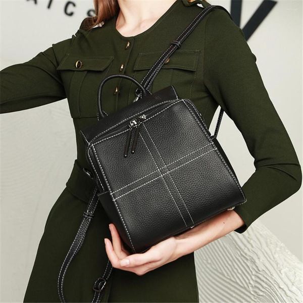 backpack style luxury women female genuine leather quality designer school bag for teenagers travel
backpack style luxury women female genuine leather quality designer school bag for teenagers travel