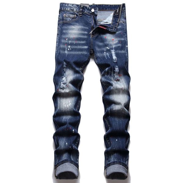 men's jeans elastic slim fit feet pants autumn and winter new broken hole fashion men's long pants gzh1shx341, Blue
men's jeans elastic slim fit feet pants autumn and winter new broken hole fashion men's long pants gzh1shx341, Blue
