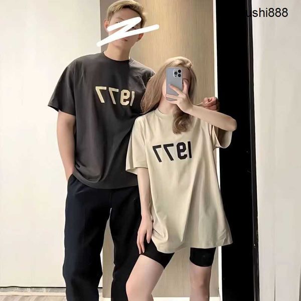 foggg casual t-shirt ceiling fogg double thread essen american 1977 flocked short sleeve women high street fg loose men, White;black
foggg casual t-shirt ceiling fogg double thread essen american 1977 flocked short sleeve women high street fg loose men, White;black