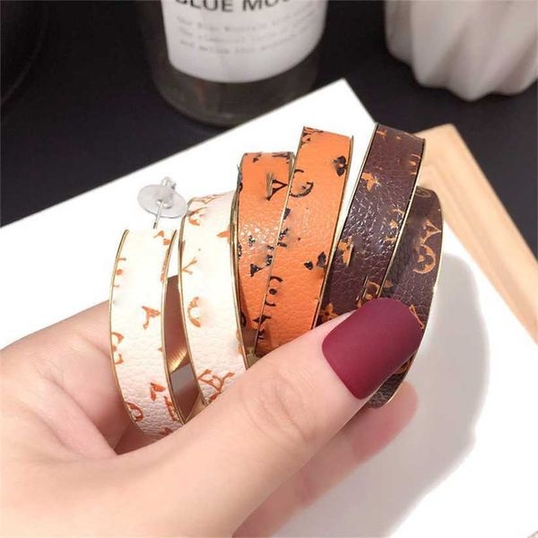 2023 designer new fashion big circle texture leather super fairy silver needle earrings charming jewelry korean new style, Golden
2023 designer new fashion big circle texture leather super fairy silver needle earrings charming jewelry korean new style, Golden