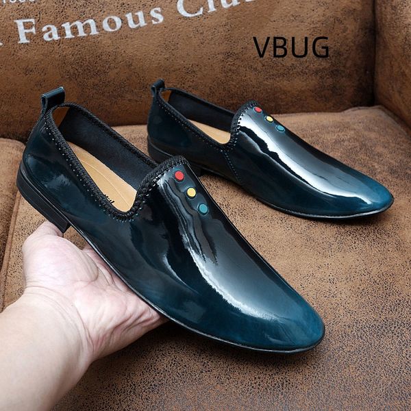 sandals bright leather pointed non-slip lazy peas pointed mens formal casual business mens social new italiano, Black
sandals bright leather pointed non-slip lazy peas pointed mens formal casual business mens social new italiano, Black