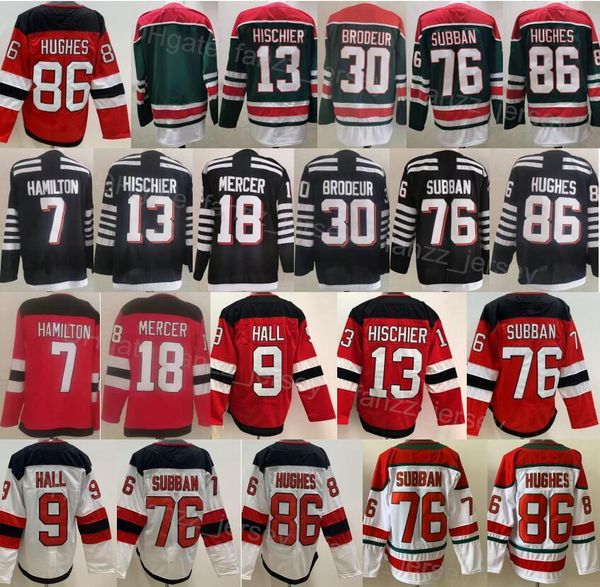 men blank ice hockey 86 jack hughes jersey reverse retro 18 dawson mercer 13 nico hischier 76 pk subban 7 dougie hamilton 9 taylor hall 30 m, Black;red
men blank ice hockey 86 jack hughes jersey reverse retro 18 dawson mercer 13 nico hischier 76 pk subban 7 dougie hamilton 9 taylor hall 30 m, Black;red
