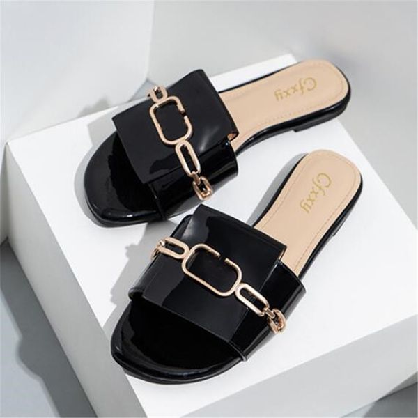 fashion women sandals luxury chain slide designer comfort beach slippers summer woman flats shoes casual shoe, Black
fashion women sandals luxury chain slide designer comfort beach slippers summer woman flats shoes casual shoe, Black