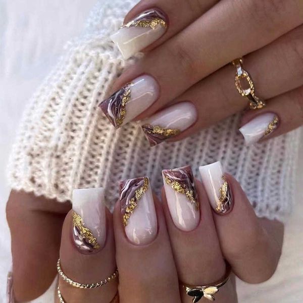 false nails wearing white purple halo dyed gold foil enhancement patch press on 230318, Red;gold
false nails wearing white purple halo dyed gold foil enhancement patch press on 230318, Red;gold