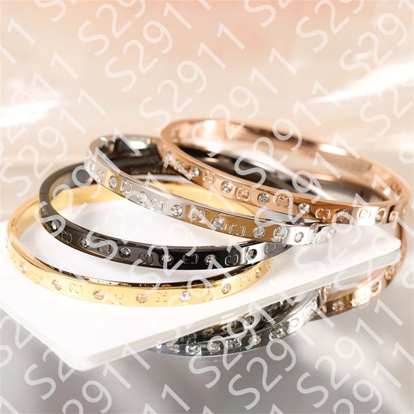 women lovers cuff bracelet silver bangles luxury designer double letter g crystal rhinestone jewelry titanium steel fashion cuff bracelets n, White
women lovers cuff bracelet silver bangles luxury designer double letter g crystal rhinestone jewelry titanium steel fashion cuff bracelets n, White