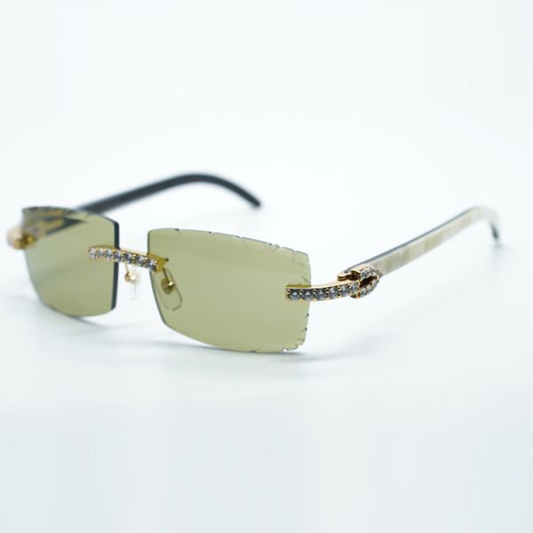 buffs cool sunglasses 3524031 with xl diamonds and white black hybrid buffalo horn legs 57 mm cut lens
buffs cool sunglasses 3524031 with xl diamonds and white black hybrid buffalo horn legs 57 mm cut lens
