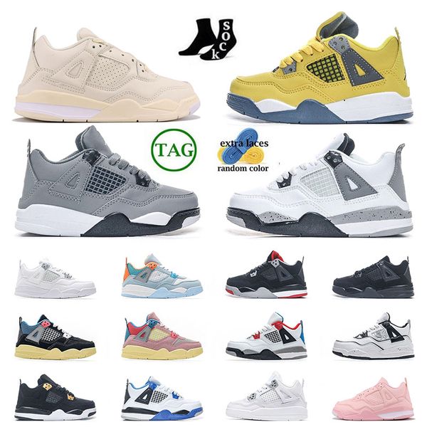 wholesale kid shoes 4s children preschool toddler movement athletic outdoor baby designer sneaker white cement university blue bred sail red, Black
wholesale kid shoes 4s children preschool toddler movement athletic outdoor baby designer sneaker white cement university blue bred sail red, Black