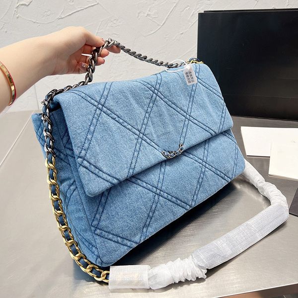 womens denim 19 collection jumbo xl bags classic single flap bicolore quilted purse silver metal hardware matelasse turn lock crossbody shou
womens denim 19 collection jumbo xl bags classic single flap bicolore quilted purse silver metal hardware matelasse turn lock crossbody shou