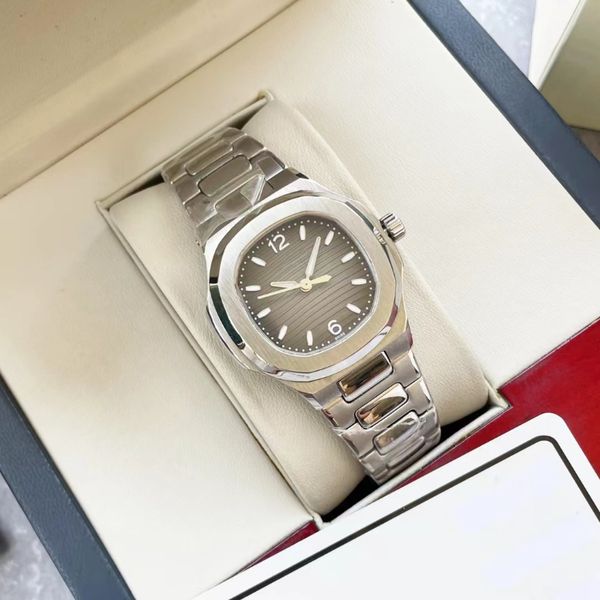 elegant women's wristwatch inlaid with diamonds, mechanical watch, refined steel, creating a fashionable and elegant luxury brand watch, Slivery;brown
elegant women's wristwatch inlaid with diamonds, mechanical watch, refined steel, creating a fashionable and elegant luxury brand watch, Slivery;brown