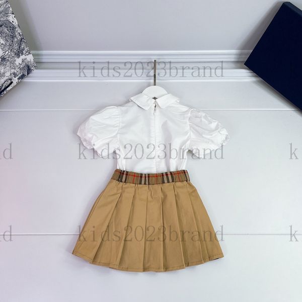 girls custom shirt dress sets fashion t shirts with pleated half skirt brand designer kids bbr embroidery short skirt children sports sets h, White
girls custom shirt dress sets fashion t shirts with pleated half skirt brand designer kids bbr embroidery short skirt children sports sets h, White