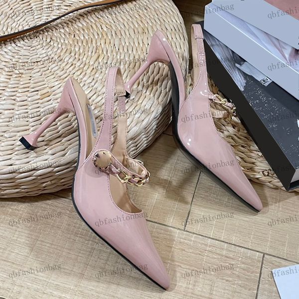 classic womens sandals pointed stiletto slippers hardware metal chain leather solid color dress shoes outdoor office shoes luxury designer w, Black
classic womens sandals pointed stiletto slippers hardware metal chain leather solid color dress shoes outdoor office shoes luxury designer w, Black
