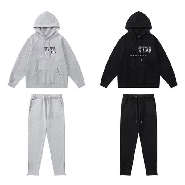 men's tracksuits black and white sportswear camo towel embroidery letter hooded sweater loose street fashion pullover two piece sportsw, Gray
men's tracksuits black and white sportswear camo towel embroidery letter hooded sweater loose street fashion pullover two piece sportsw, Gray