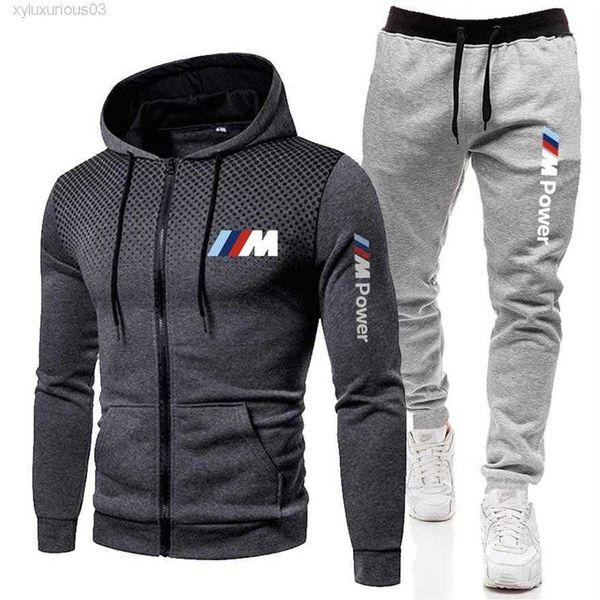 men's suit hoodie sweatpants sports zipper sweatshirt set bmw 2-piece sportswear brand clothing240m, Black
men's suit hoodie sweatpants sports zipper sweatshirt set bmw 2-piece sportswear brand clothing240m, Black
