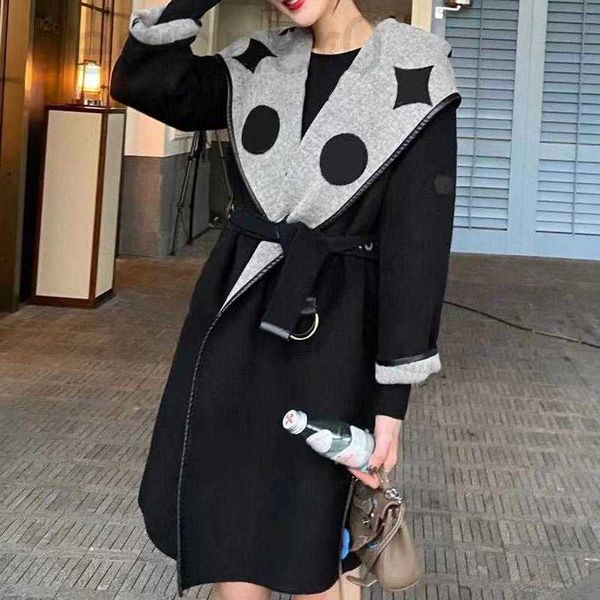 women's wool & blends designer womens autumn winter outerwaer trendy fashion classic letter pattern women coats bathrobe style asian si, Black
women's wool & blends designer womens autumn winter outerwaer trendy fashion classic letter pattern women coats bathrobe style asian si, Black