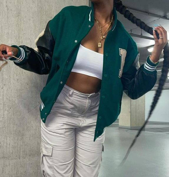 men039s jackets varsity baseball bomber jacket women hip hop harajuku bone letter patchwork leather streetwear men colle1993674, Black;brown
men039s jackets varsity baseball bomber jacket women hip hop harajuku bone letter patchwork leather streetwear men colle1993674, Black;brown