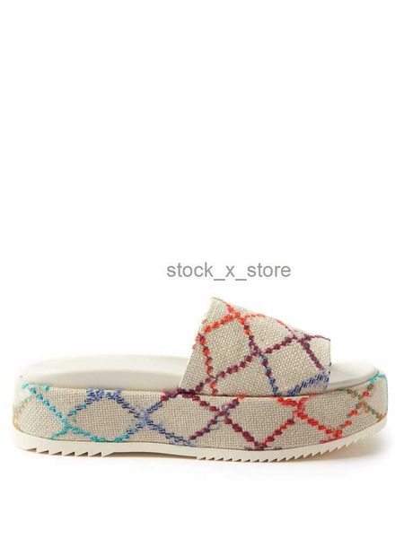 womens fashion embroidered canvas slides slip on slippers girls 60mm canvas covered platform sandals with box and dust bags, Black
womens fashion embroidered canvas slides slip on slippers girls 60mm canvas covered platform sandals with box and dust bags, Black
