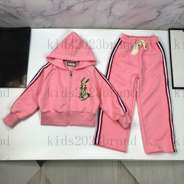 2023ss brand designer children clothing sets spring and autumn new rabbit hooded zipper suit embroidery long sleeve jackets with trousers ki, White
2023ss brand designer children clothing sets spring and autumn new rabbit hooded zipper suit embroidery long sleeve jackets with trousers ki, White