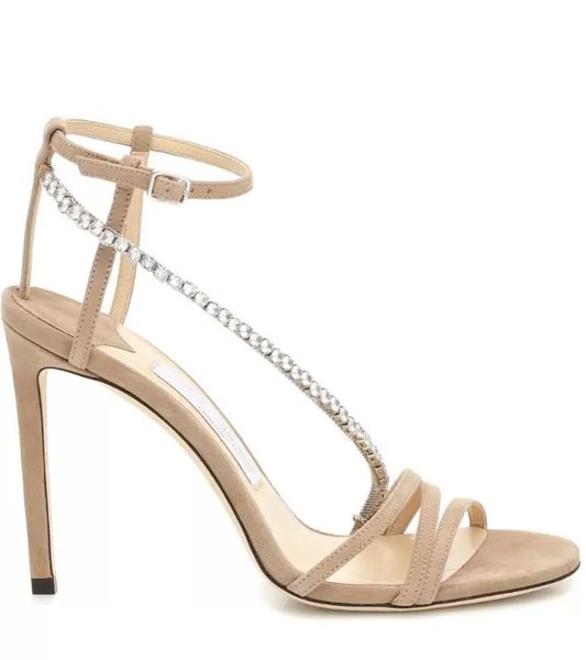 luxury design thaia 100 embellished sandal ankle crystal chian strap high heels summer dress party wedding sandalias eu35-43, Black
luxury design thaia 100 embellished sandal ankle crystal chian strap high heels summer dress party wedding sandalias eu35-43, Black