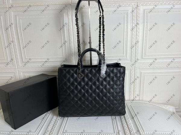 luxury large capacity shopping bag garbage bag handbag men and women computer bag black leather
luxury large capacity shopping bag garbage bag handbag men and women computer bag black leather