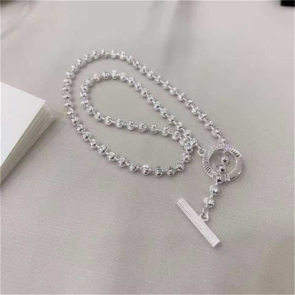 2023 designer new fashion jewelry 925 silver bead carved lovers necklace clavicle chain cool wind
2023 designer new fashion jewelry 925 silver bead carved lovers necklace clavicle chain cool wind
