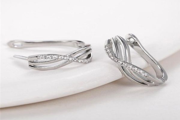 hoop huggie huitan fashion silver color cross circle earrings paved white cz versatile for women daily wear wedding jewelry1879836, Golden;silver
hoop huggie huitan fashion silver color cross circle earrings paved white cz versatile for women daily wear wedding jewelry1879836, Golden;silver