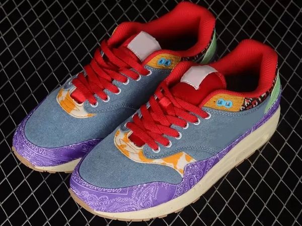 basketball shoes concepts x am 1 far out wild violet multi color og designer sneakers with original box
basketball shoes concepts x am 1 far out wild violet multi color og designer sneakers with original box