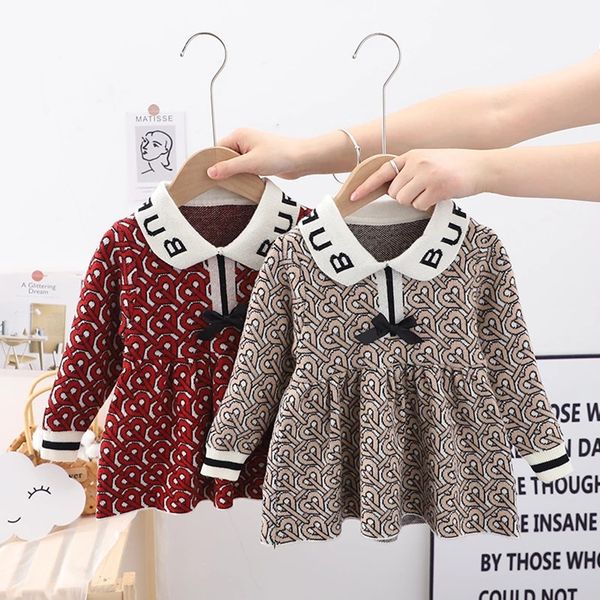 great quality baby girls knitted princess dresses spring autumn letters printed kids long sleeve dress children bowknot dress 1-6 years by, Red;yellow
great quality baby girls knitted princess dresses spring autumn letters printed kids long sleeve dress children bowknot dress 1-6 years by, Red;yellow