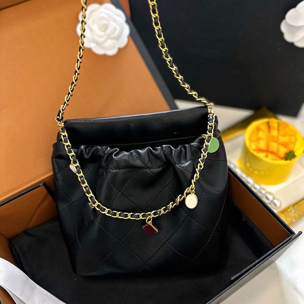 23p womens lucky charm bucket bags gold metal hardware matelasse chain crossbody shoulder handbags outdoor street trends sacoche pocket 16x1
23p womens lucky charm bucket bags gold metal hardware matelasse chain crossbody shoulder handbags outdoor street trends sacoche pocket 16x1