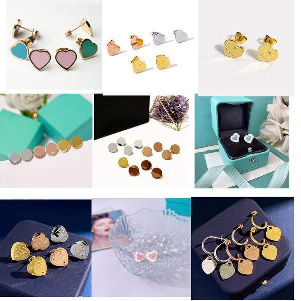 women's love match color earrings studs designer jewelry round studs full brand as a wedding christmas gift, Golden;silver
women's love match color earrings studs designer jewelry round studs full brand as a wedding christmas gift, Golden;silver