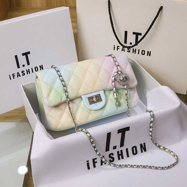 rainbow small square bag fat man chain rhombus small fragrant wind one shoulder cross shoulder backpack girl bag
rainbow small square bag fat man chain rhombus small fragrant wind one shoulder cross shoulder backpack girl bag