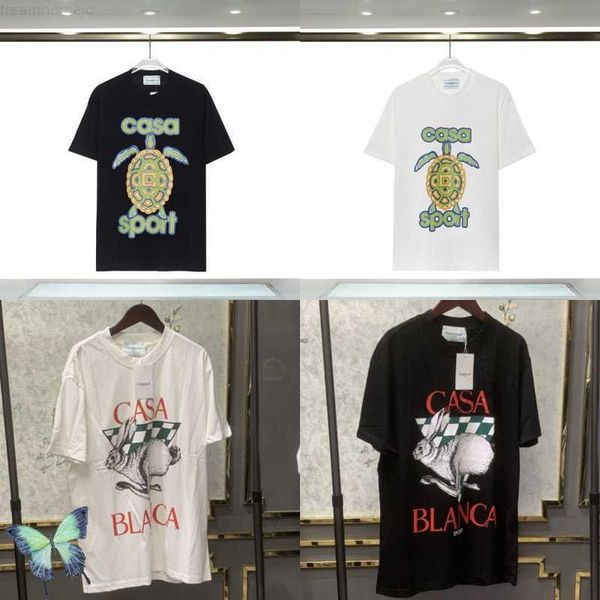 23ss men women casablanca t-shirts cartoon turtle cottonshort sleeve white black loose t shirt 0318
23ss men women casablanca t-shirts cartoon turtle cottonshort sleeve white black loose t shirt 0318
