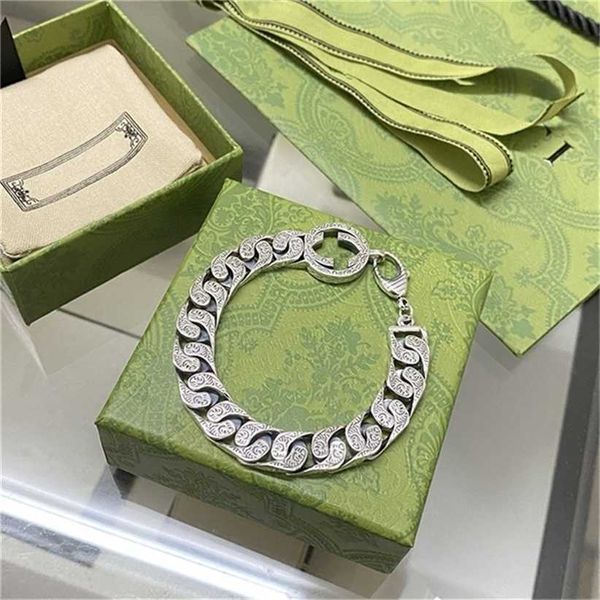 2023 designer new fashion jewelry kmx. gujia 925 silver old double cuban men's and women's hollow bracelet, Black
2023 designer new fashion jewelry kmx. gujia 925 silver old double cuban men's and women's hollow bracelet, Black