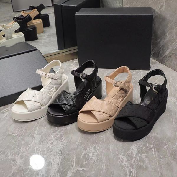 luxury high-grade women's sandals formal wear wedged real leather upper heel height 8cm, Black
luxury high-grade women's sandals formal wear wedged real leather upper heel height 8cm, Black
