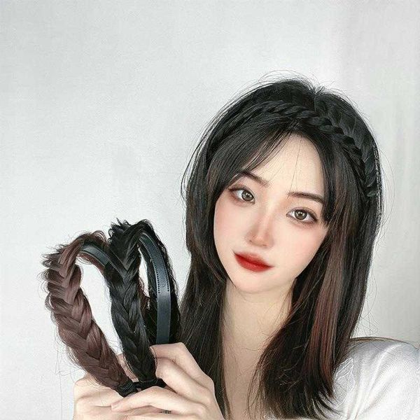 twist braid wig hair hoop headdress handmade fishbone plaits headband internet, Black
twist braid wig hair hoop headdress handmade fishbone plaits headband internet, Black